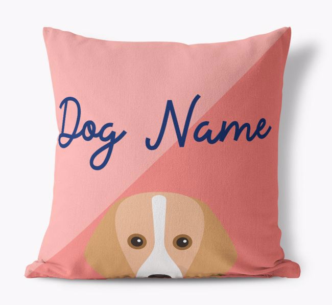 Peeking Name: Personalised {breedFullName} Cushion